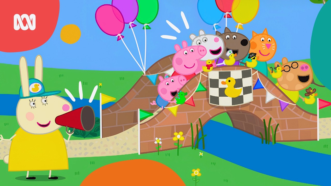 Peppa wins the duck race 🦆 | Peppa Pig | ABC Kids
