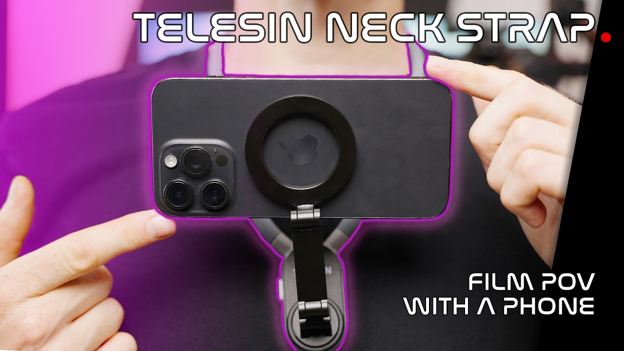How to film HANDSFREE POV with your phone | Telesin magnetic neck mount REVIEW