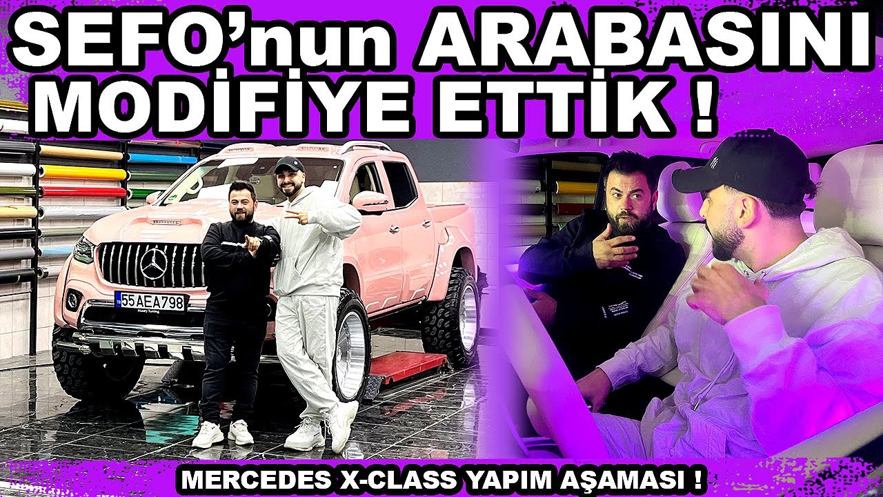 Sefo'nun Arabasını Modifiye Ettik Mercedes X-Class Yapım Aşaması !