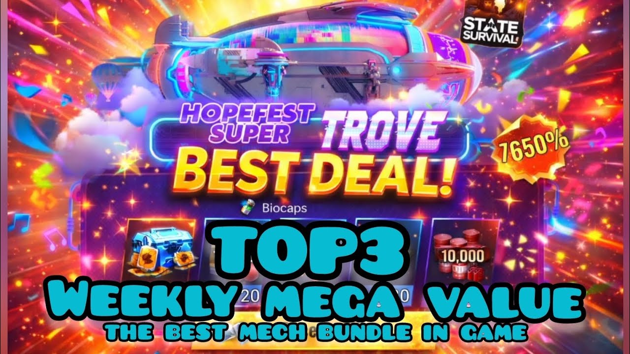 State of Survival: The best bundles in Weekly Mega Value(english subtitles)