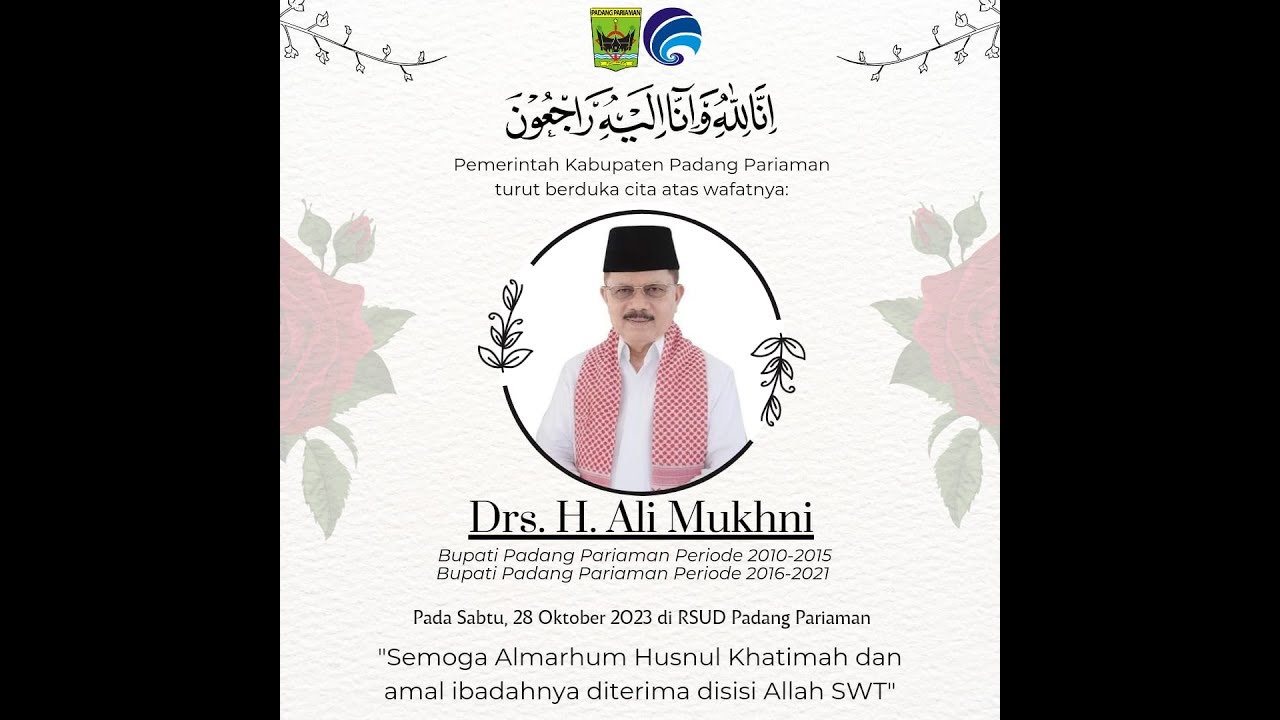 TERIMA KASIH BAPAK DRS H ALI MUKHNI