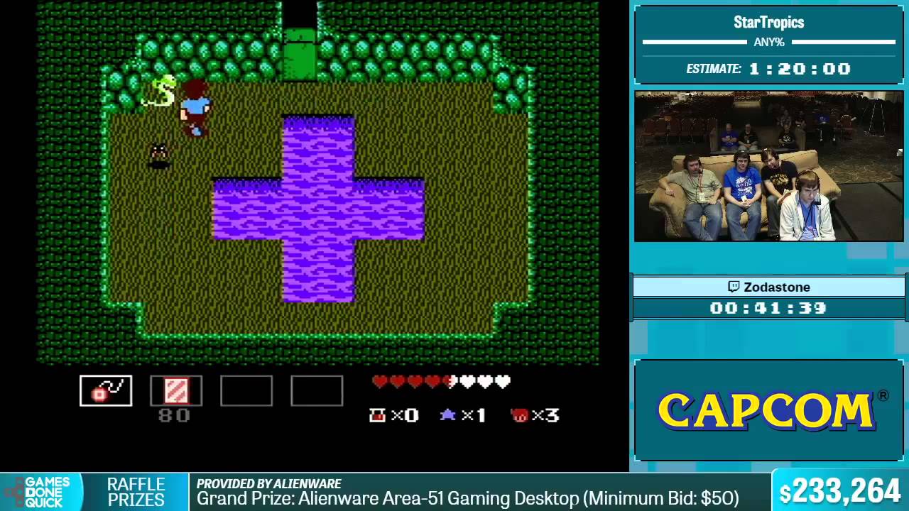 StarTropics by Zodastone in 1:08:01 - Summer Games Done Quick 2015 - Part 42