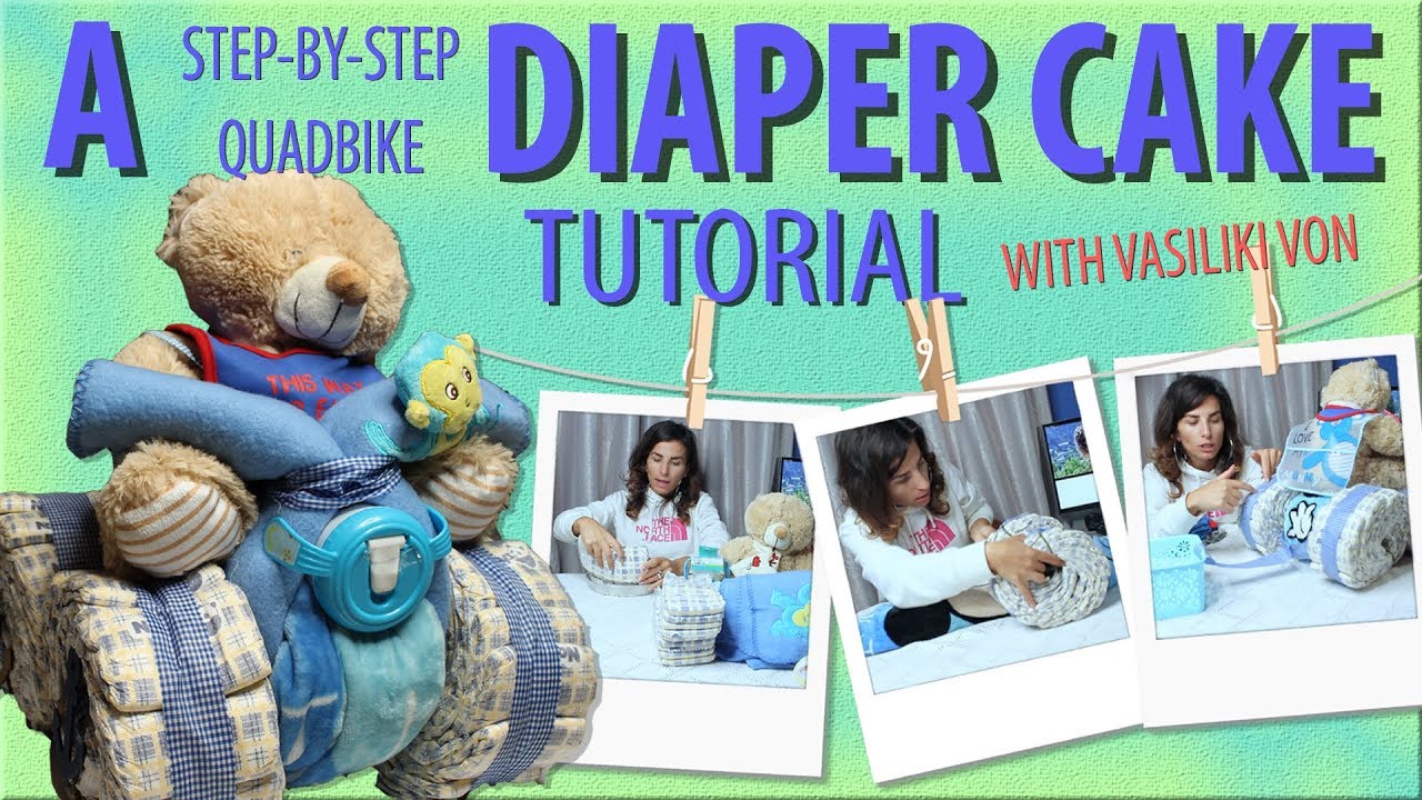 DIAPER CAKE! -- Πως Φτιάχνω (HOW-TO) 