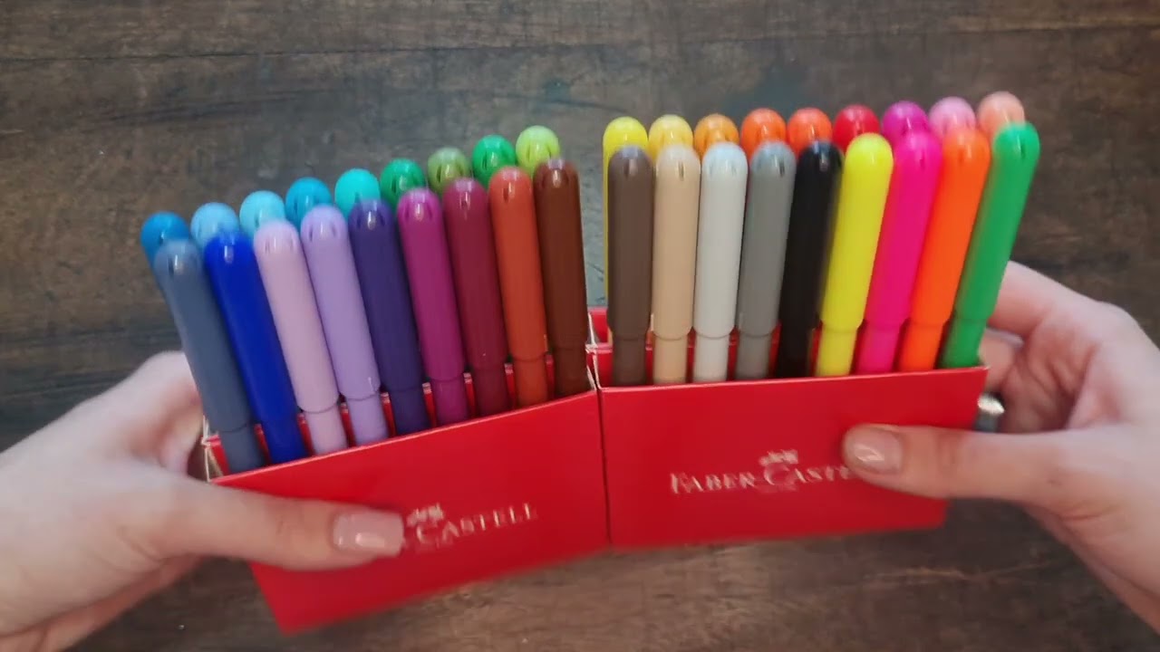 É LANÇAMENTO QUE NAO ACABA MAIS Canetinha Faber Castell Vai e Vem 36 cores