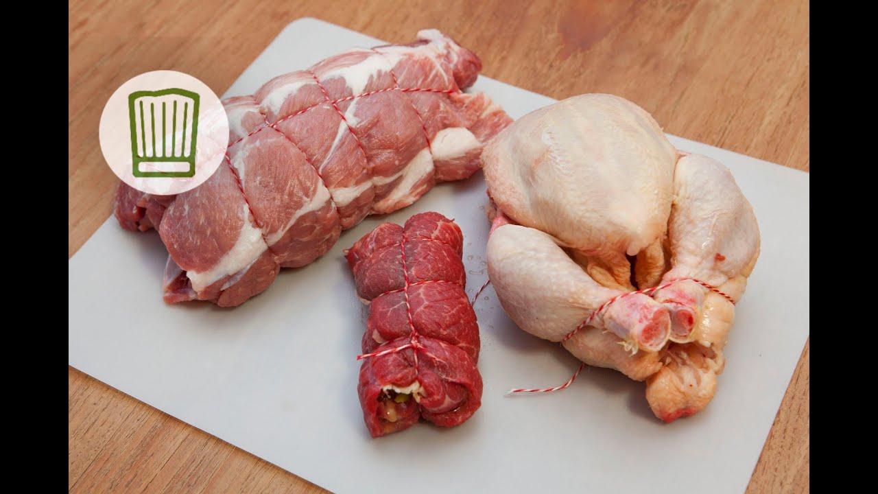 Braten, Geflügel und Rouladen richtig binden #chefkoch