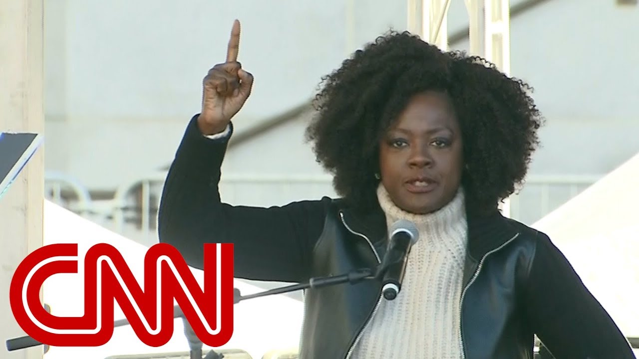 Viola Davis speaks at Women's March