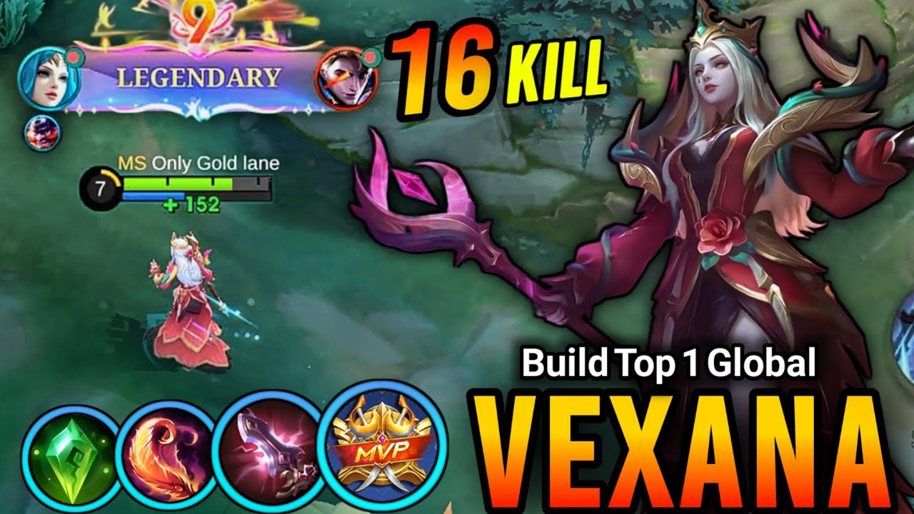 Unstoppable Vexana 16 Kills!! | One Shot Combo | Vexana Build And Emblem 2025