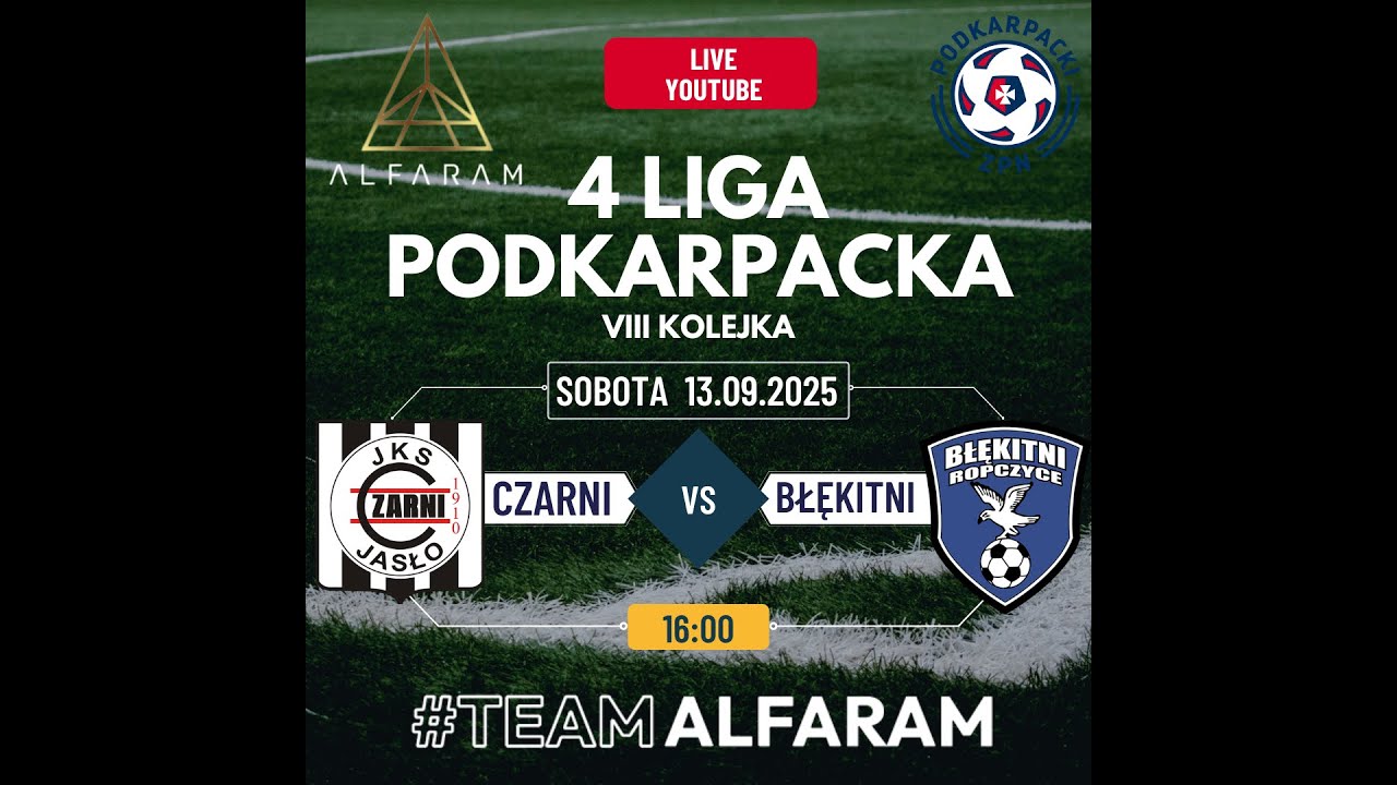 Czarni Jasło - Błękitni Ropczyce  4 Liga Podkarpacka