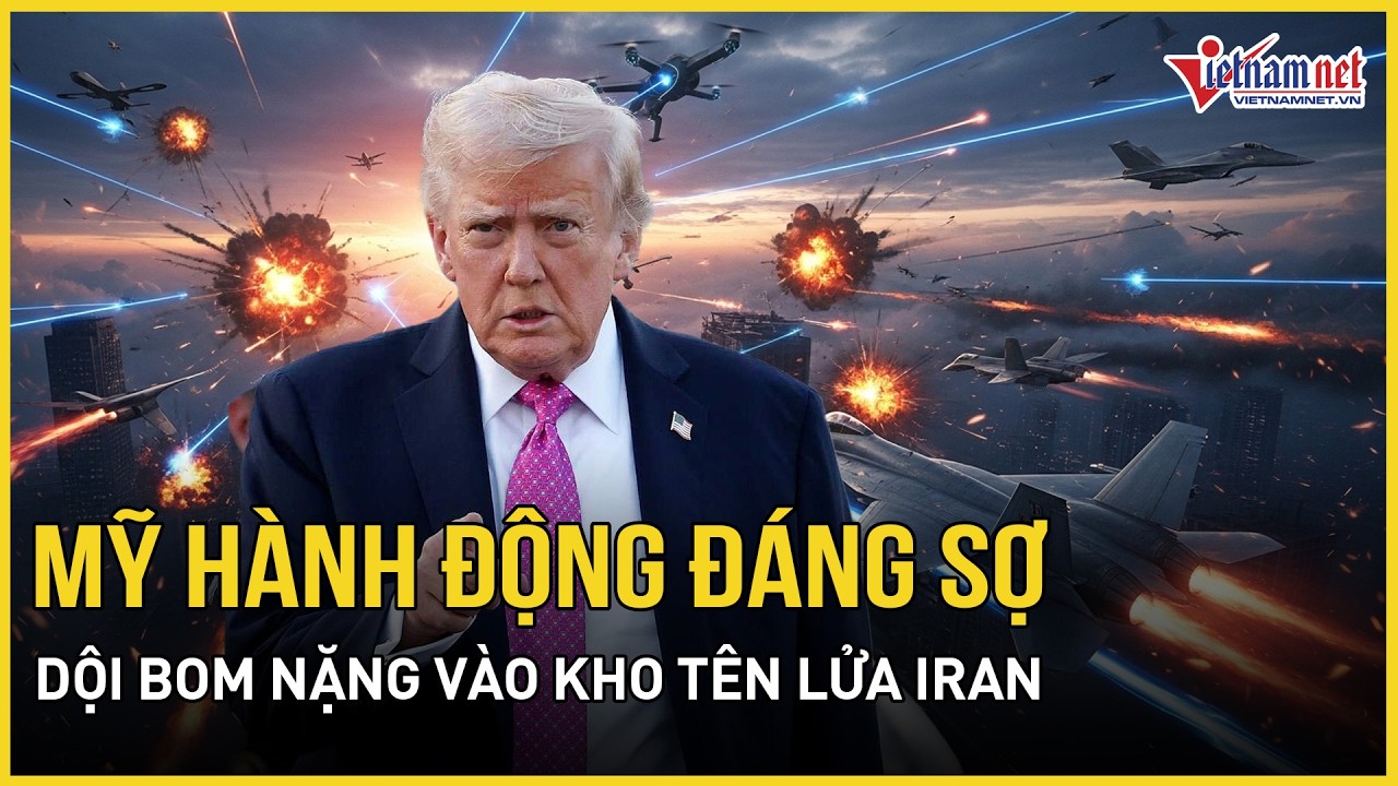 Mỹ hành động đáng sợ, dội bom nặng gần 2,3 tấn vào kho tên lửa của Iran, Tehran tăng cường tập kích