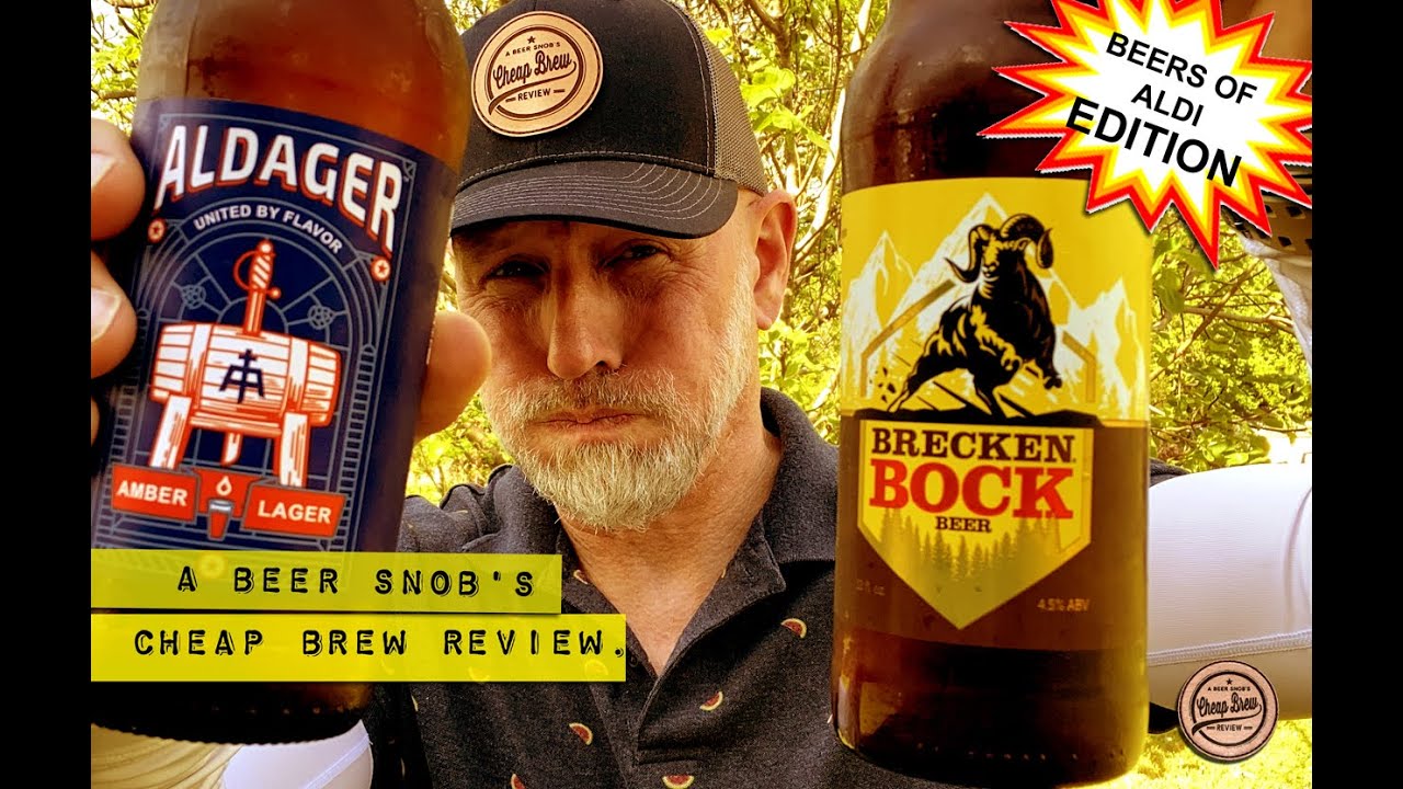 Aldager Amber Lager vs Brecken Bock Beers of Aldi Review by A Beer Snob's Cheap Brew Review