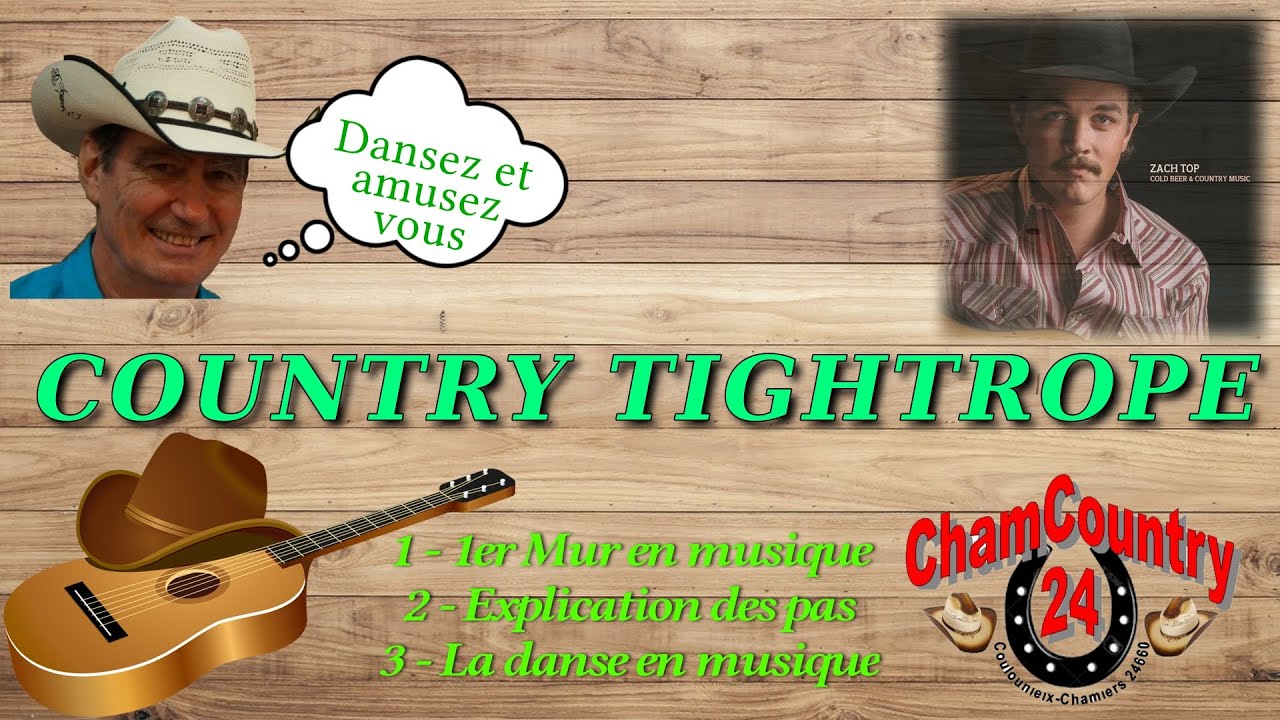 Country tightrope - Line dance country ( Démo & Teach Fr)