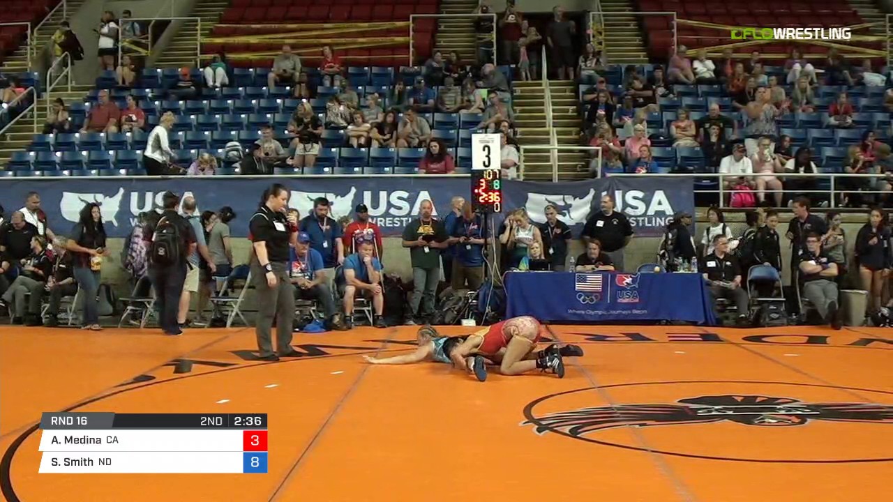 Cadet WM 117 Rnd 16 - Alexis Medina (CA) vs. Sophia Smith (ND)