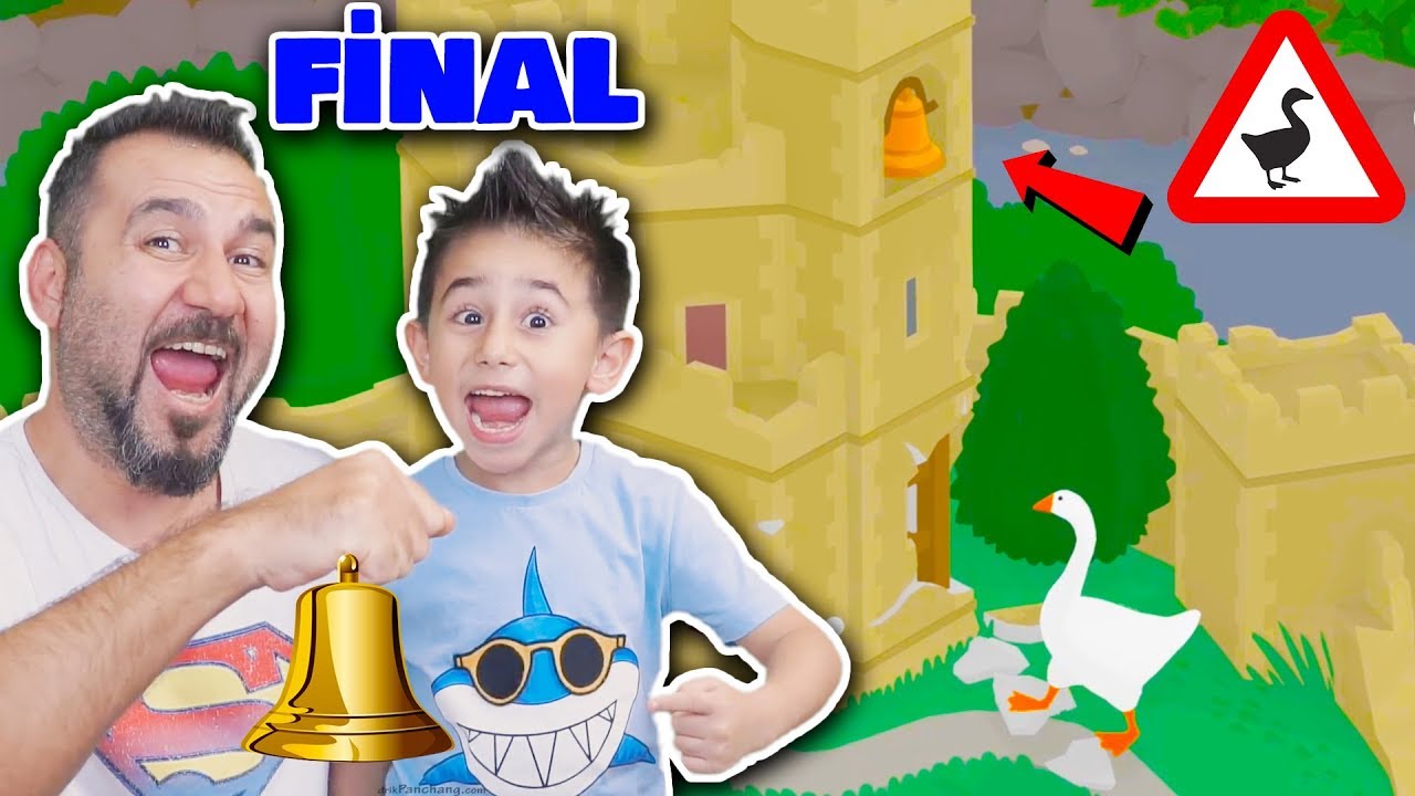 GİZLİ KULEDEN PAYTAK KAZ İLE ALTIN ZİL &Ccedil;ALIYORUZ! FİNAL? | UNTITLED GOOSE GAME OYNUYORUZ