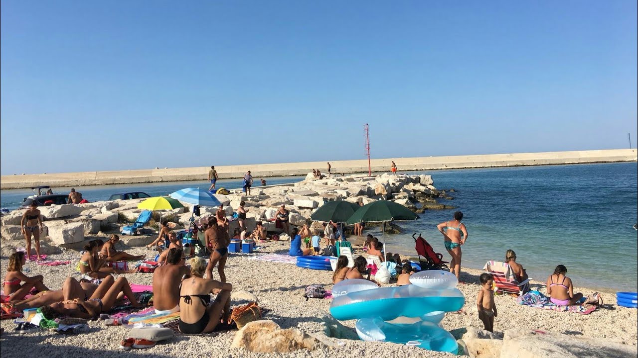 Bisceglie di puglia amazing sea beach view, italy🇮🇹🏄🌊🌊