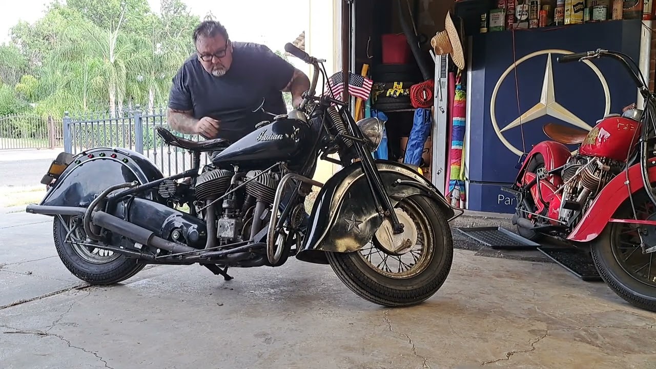 1947 Indian Chief with a WICKED patina for sale (see description for information).