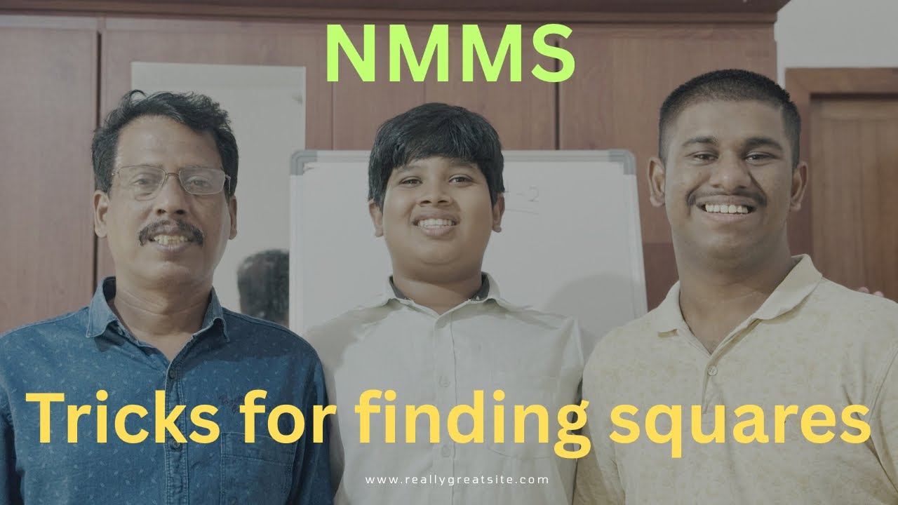 NMMS | Tricks for finding squares #nmms #Tricksforfindingsquares