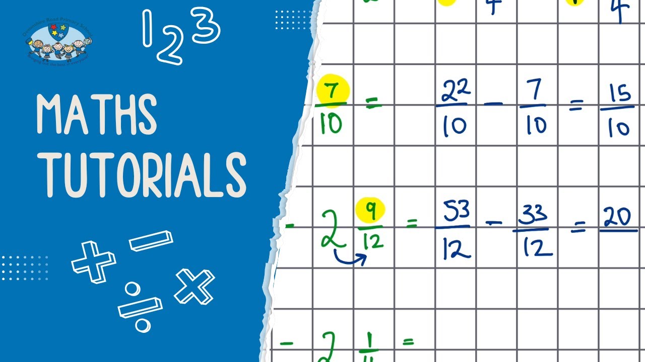 UKS2 Subtracting Fractions