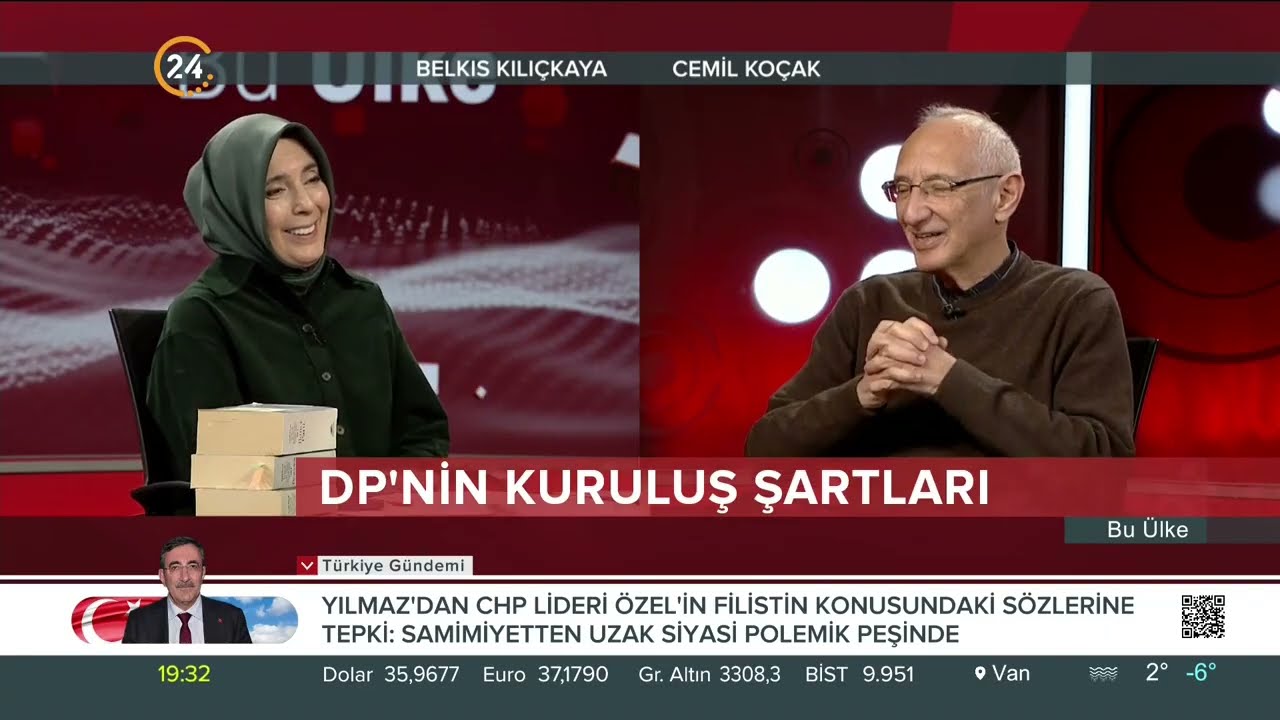 Cemil Koçak TV Programları - 8 Şubat 2025, Kanal 24, Bu Ülke, Belkıs Kılıçkaya