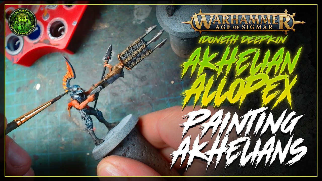 Painting the Akhelians of a WARHAMMER AOS 