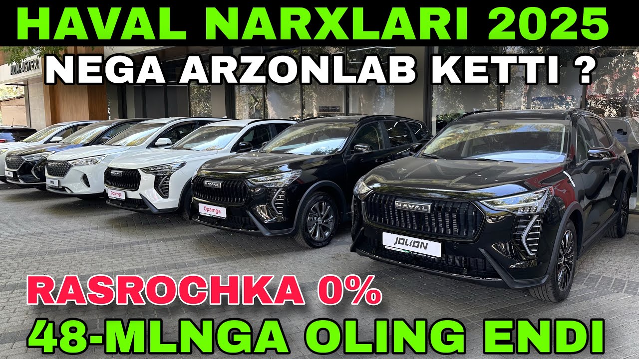 RASROCHKA OCHILDI..! HAVAL AVTOSALON NARXLARI 2025 MEGA AKSIYA BOSHLANDI 4 YILGACHA BO'LIB TO'LANG 