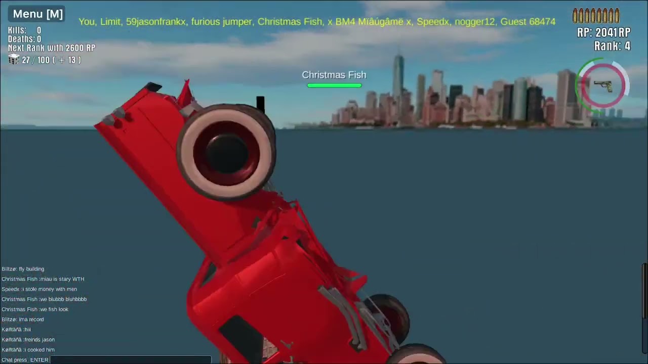 Downtown 1930s Mafia - Flying with Christmas Fishy