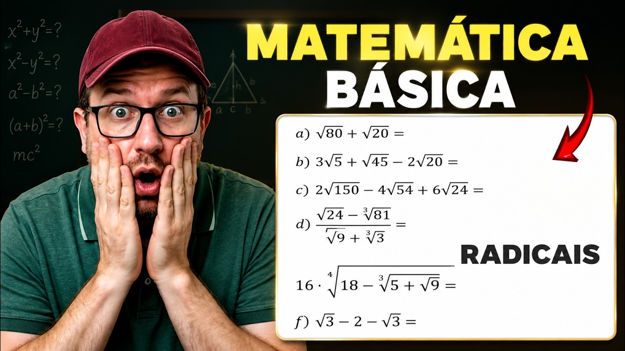 Absurdo MUITO Explicado!! Questões Com raiz, simplificações,propriedades, Matemática básica ENEM 