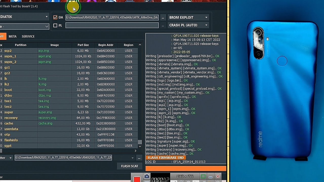 Realme C3 (RMX2020) how to Flash Firmware Fix Stuck on Logo Fix Bricked phone with Best Flash Tool