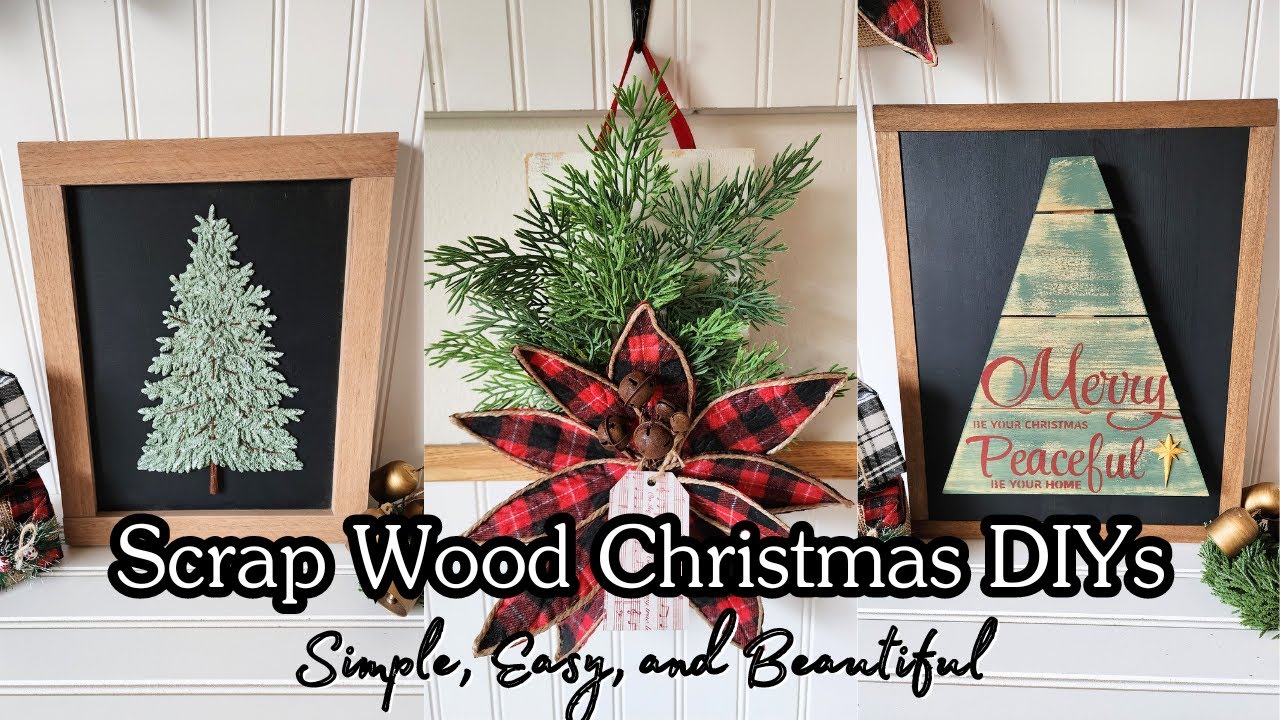 Christmas DIY Projects Using Scrap Wood | Crafting My Stash For Last Minute Christmas Crafts