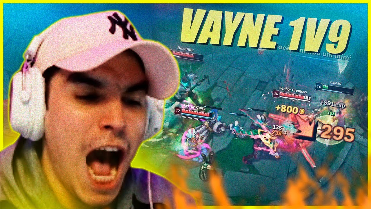 TENTANDO O 1V9 DE VAYNE | LEAGUE OF LEGENDS