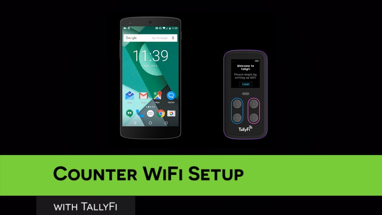 WiFi Setup of TallyFi Counters