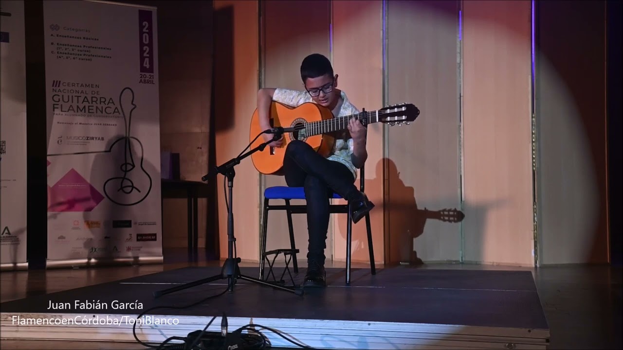 Juan Fabián García, 3º Certamen Nacional de Guitarra Flamenca Músico Ziryab, Córdoba