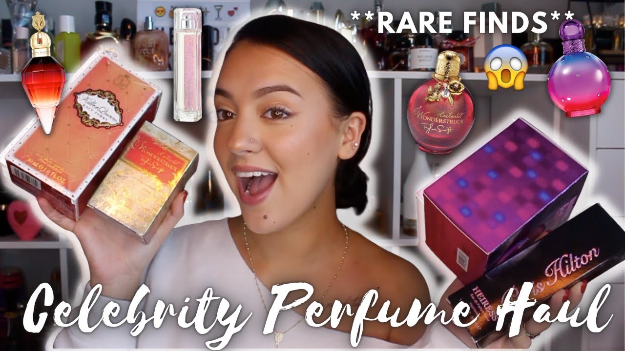 CELEBRITY PERFUME HAUL!!**RARE FINDS**