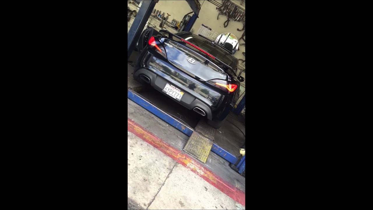 Hyundai Genesis straight pipe 3.8