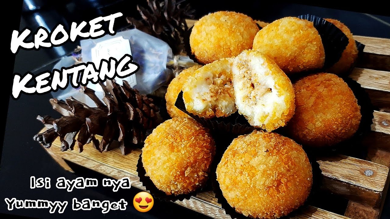 Resep dan Cara membuat Kroket Kentang Isi Ayam Lembut Bangett / Gak Keras Meskipun Sudah Dingin 😍