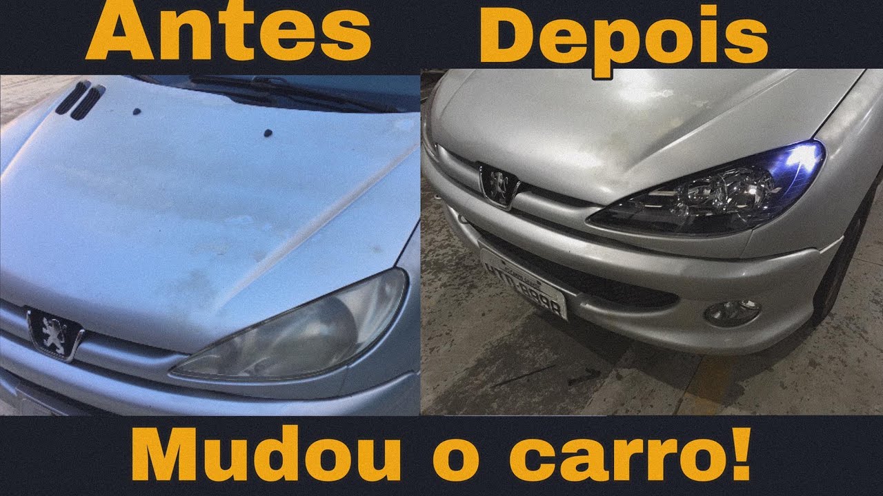 FARÓIS MÁSCARA NEGRA NO 206 - novos upgrades para o nosso project car