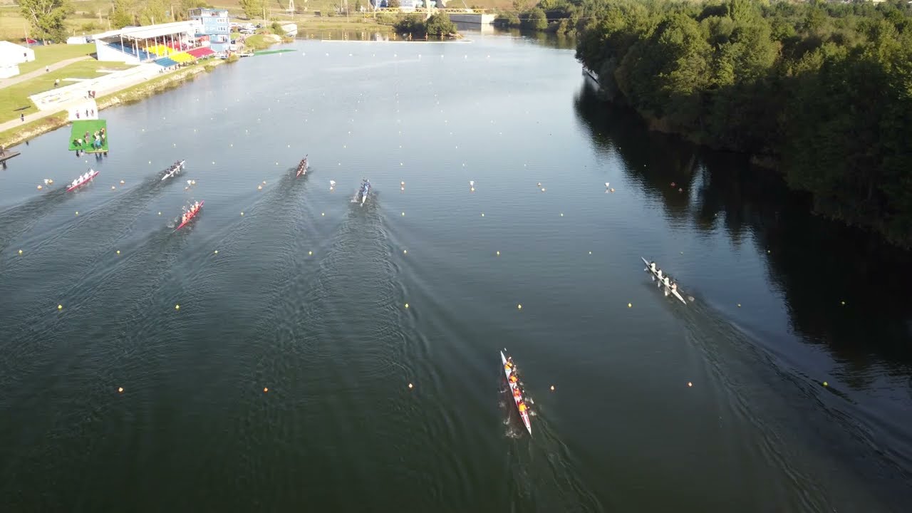 Cupa Romaniei 5-7.10.2022 K4B 500m Finala Sorin/Luca/David B./Radu(cul 4) (DRONA 4K)