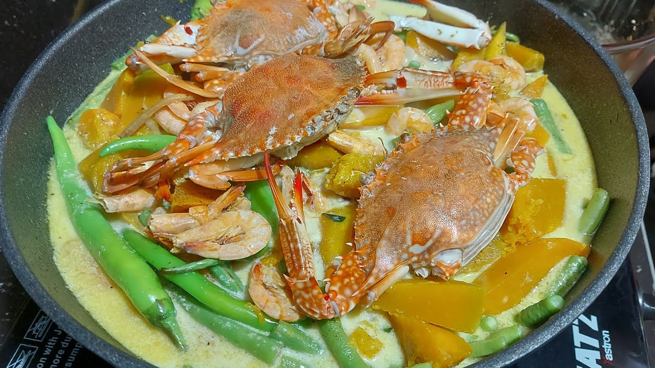 BEST GINATAANG KALABASA AND ALIMASAG |PUMPKIN WITH COCONUT MILK AND CRABS PINOY FOOD 