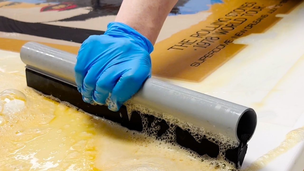 Washing 45 Years of Grime Out of a Vintage Rolling Stones Poster