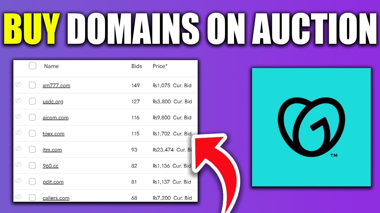 How To Buy Domains From Godaddy By Joining Auction - Best Method