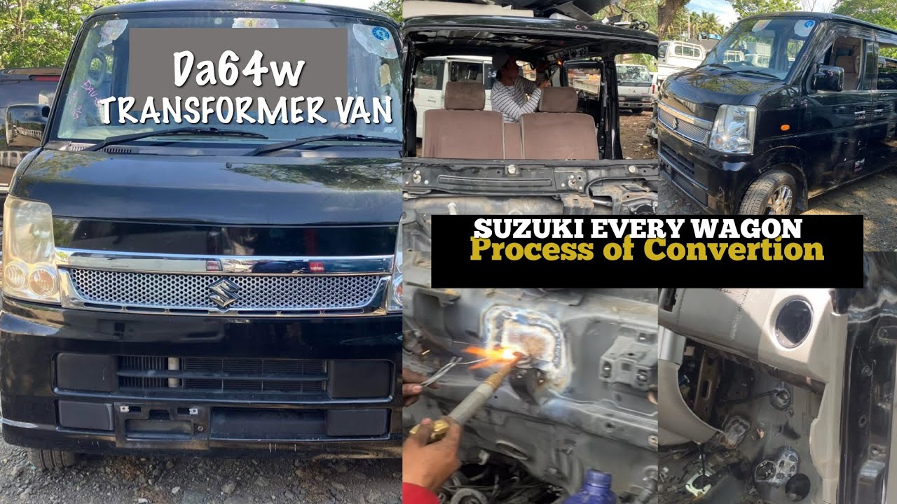 SUZUKI TRANSFORMER VAN | SUZUKI EVERY WAGON | CONVERSION (right hand drive to left hand drive