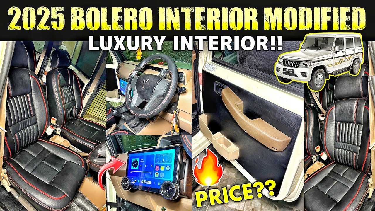 New BS6 Bolero Full Modified 😱 | Bolero Modification | Bolero Interior & Seat Covers Modified |