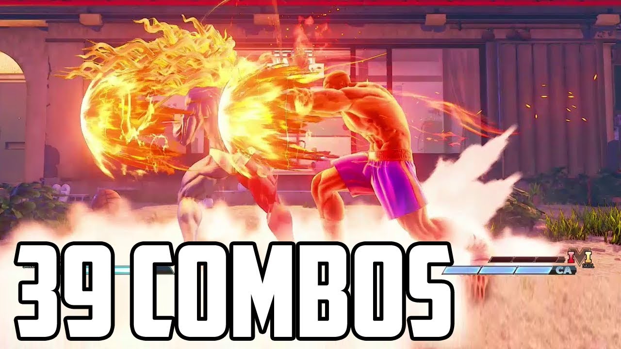 A V-Skill 2 Combo for Every Character in SFV (39 Combos!!)