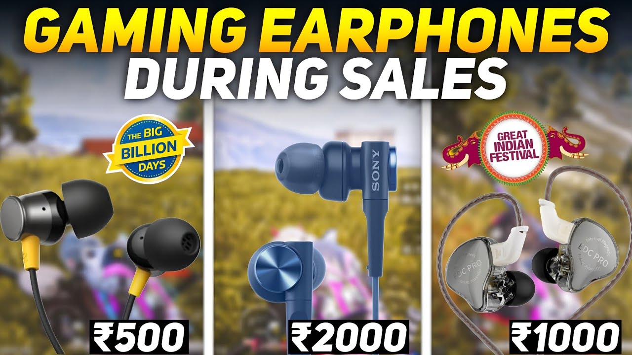 Best Type C/3.5mm Gaming Earphones For BGMI During Sales 🔥 Earphones For Gaming Under 2000