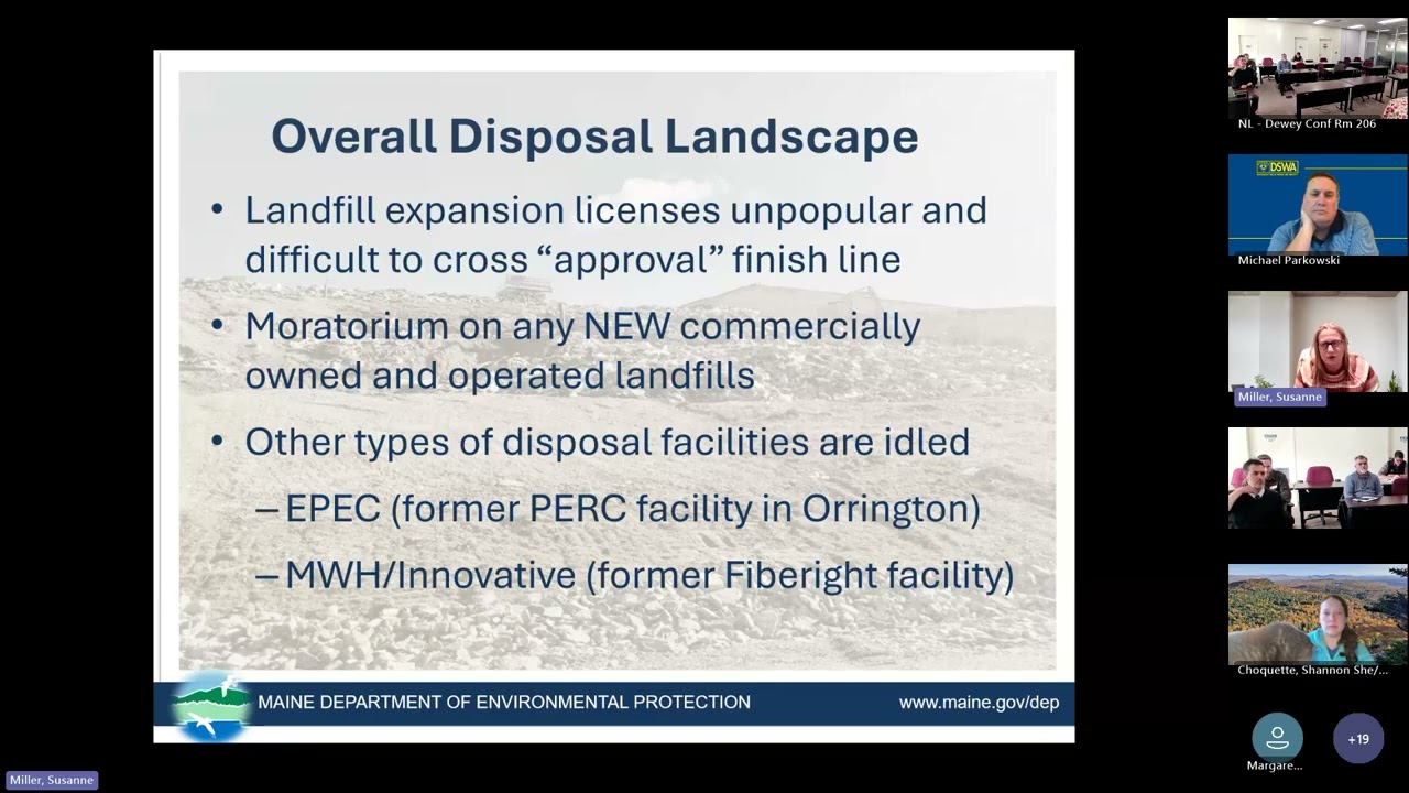 Vermont Future Disposal Capacity Meeting, November 13, 2025