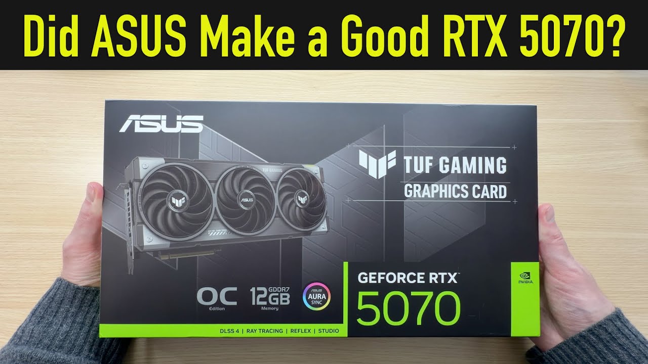 Шумная или тихая? Обзор ASUS TUF Gaming RTX 5070 OC Edition