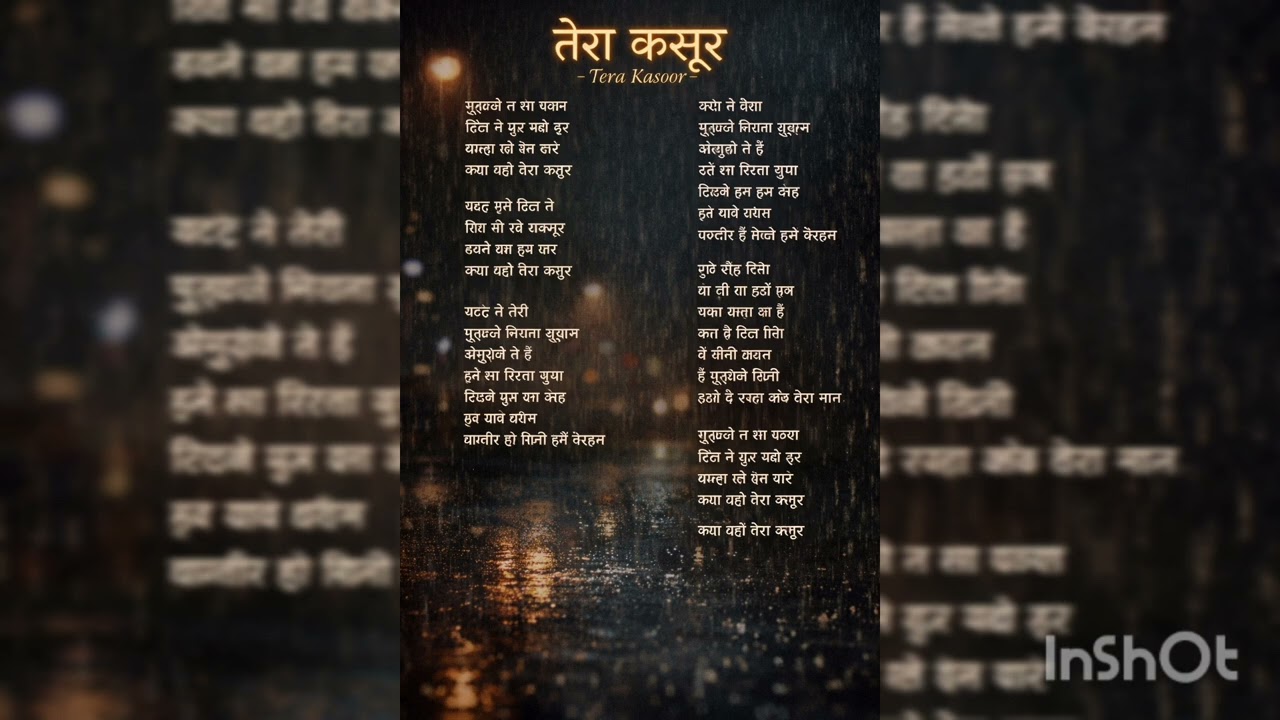 Tera Kasoor hindi song romantic songs sad love songs 