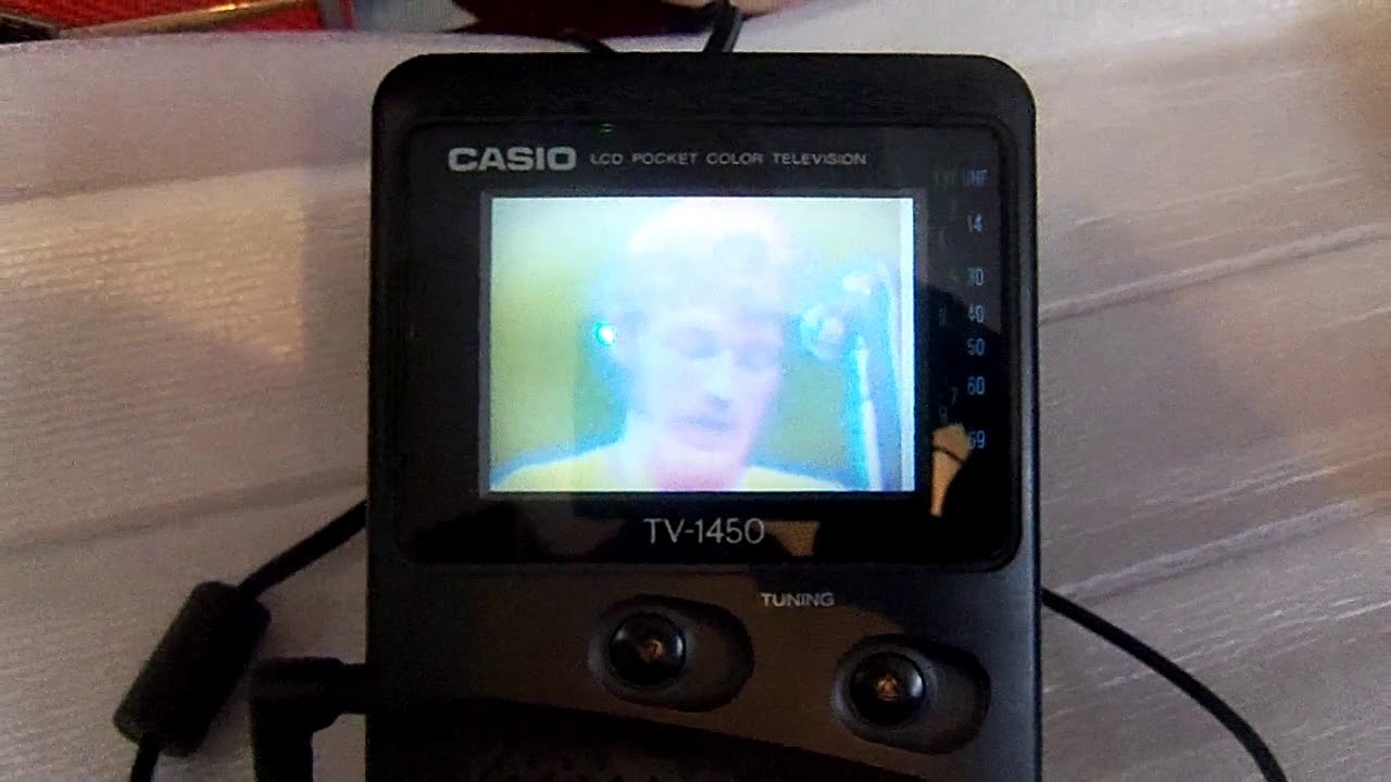 mini tv casio anos 80 demostração