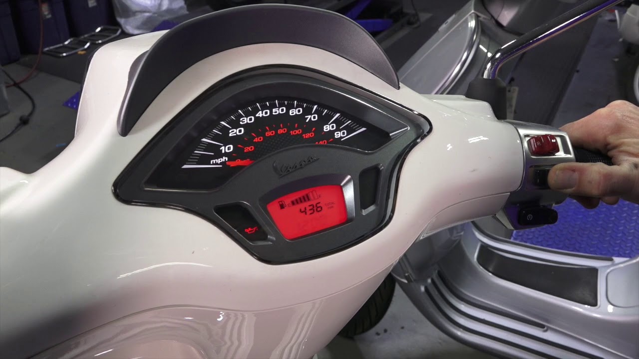 How to Set the Clock on a Vespa Scooter (2014 & Newer)