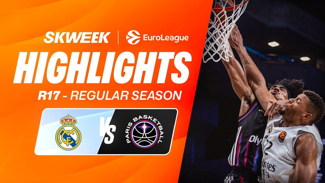 DUNK OF THE SEASON IN MADRID?? - Real Madrid vs Paris Basketball - Euroleague Highlights R17