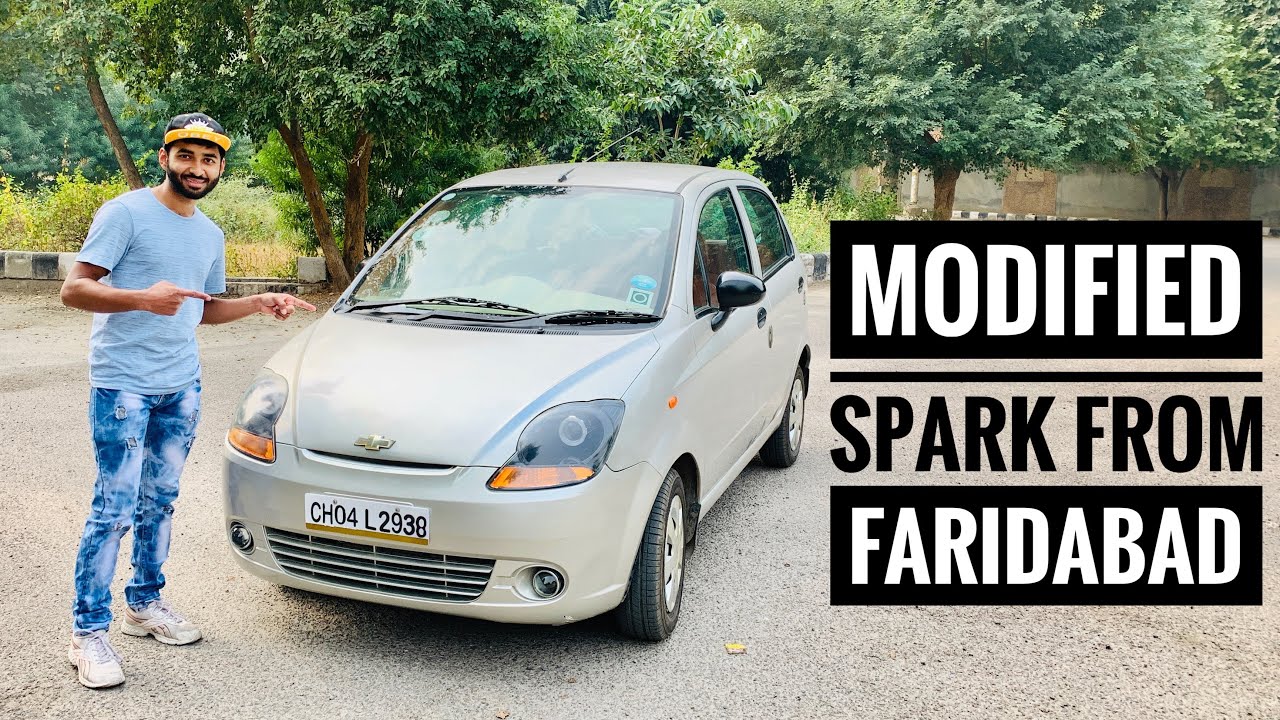 Modified Chevrolet Spark With Projector Headlamps & Fog Lamps | Spark's Custom Interior | Musafir